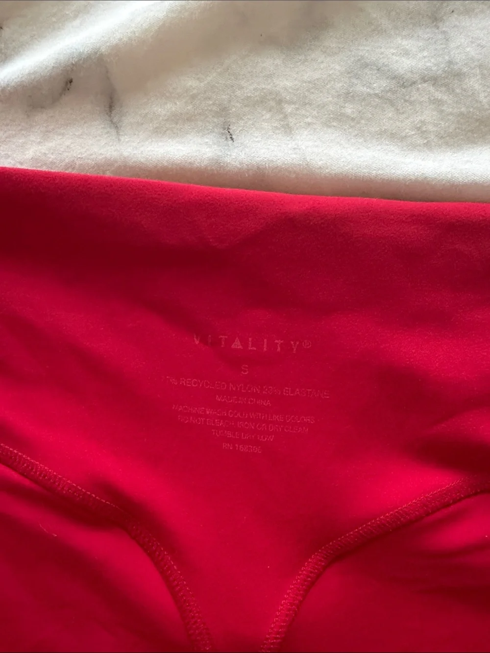 Cloud II Vitality Cherry Red Biker Shorts